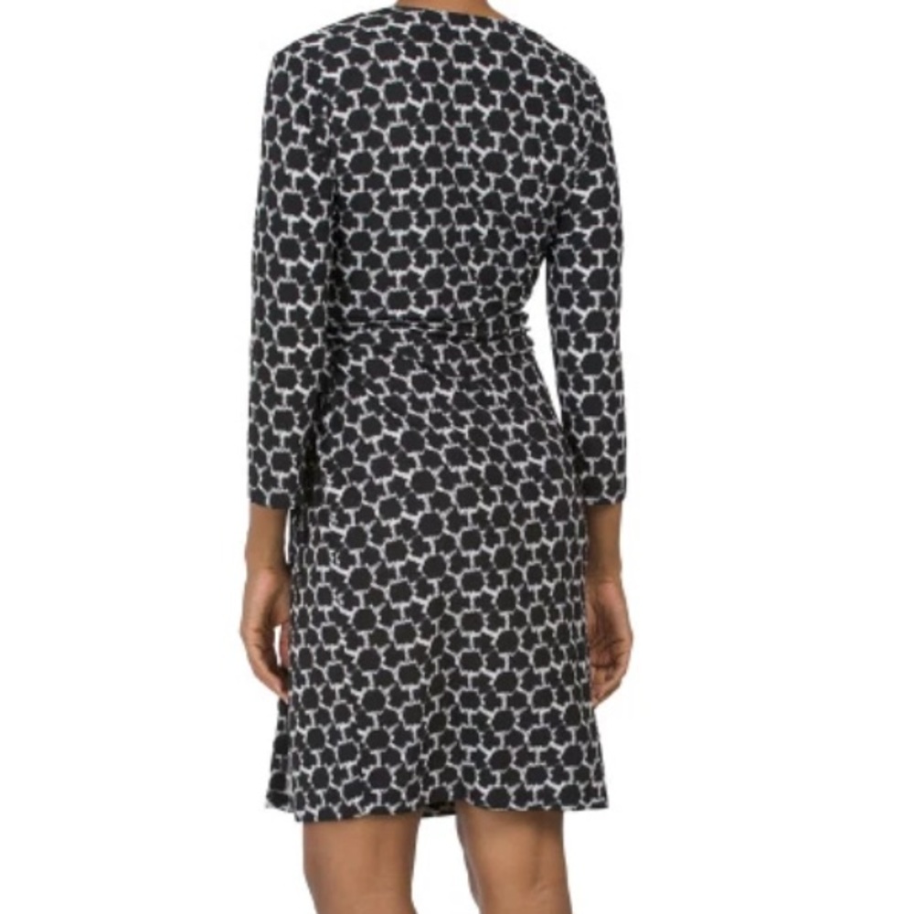 Anne Klein Faux Wrap Dress Size 10 - Picture 2 of 6